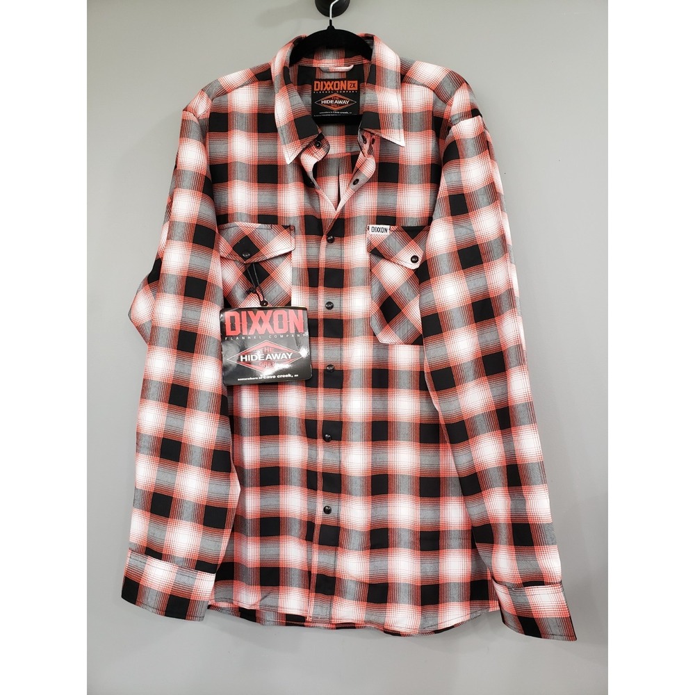 NEW 2XL DIXXON Flannel Hideaway's Hideaway Grill Roadhouse Collab Cave Creek AZ